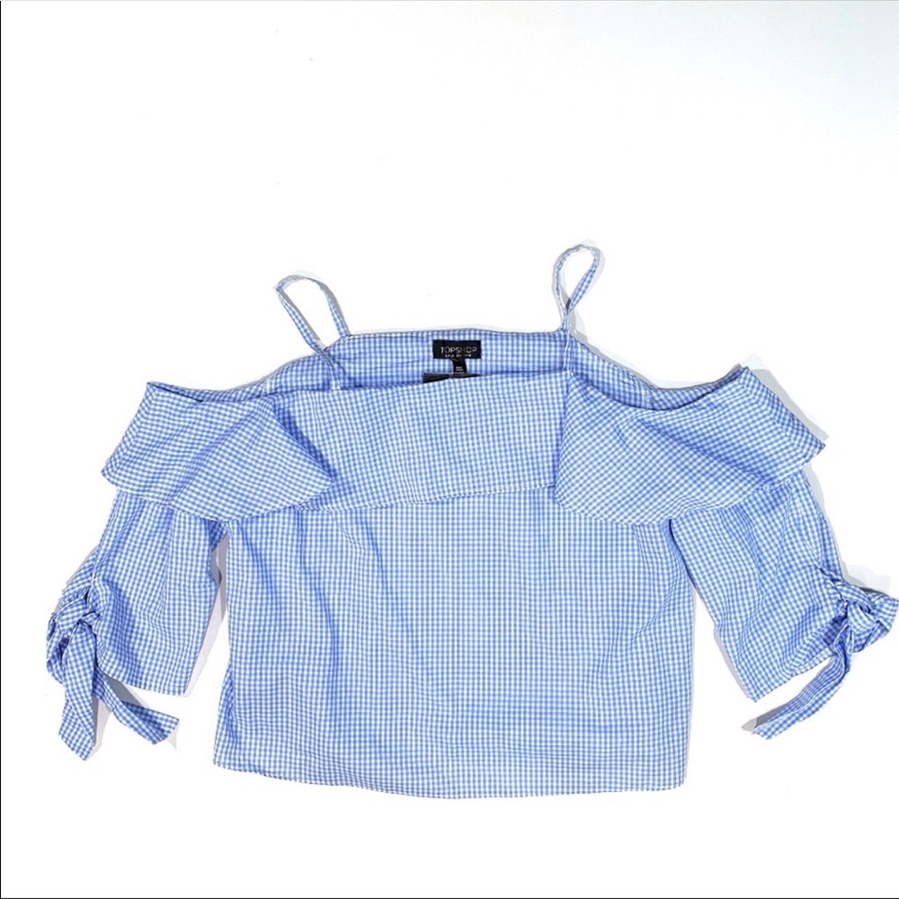 TOP SHOP | Ruffled Off The Shoulder Blouse